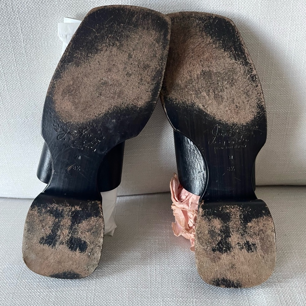RARE Joan Helpern Abalone Sandals Hand Made in Italy Women’s US 8.5 - Picture 13 of 14